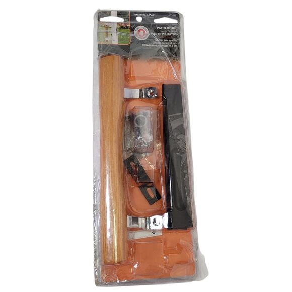Prime-Line C 1032 Keyed Sliding Glass Door Keyed Wood Handle Set - Picture 1 of 10